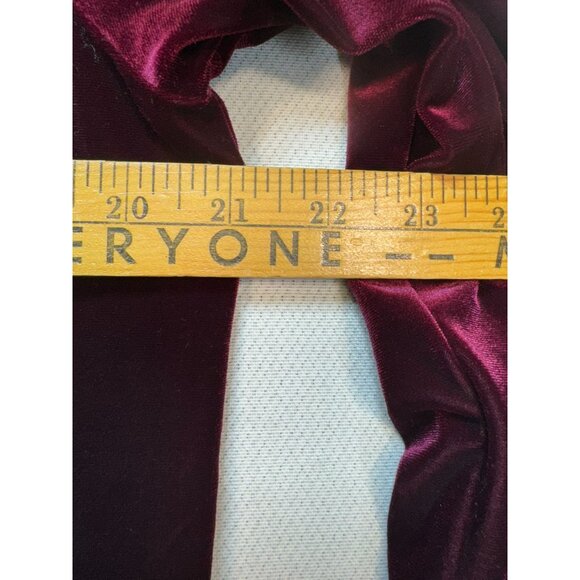 Vintage Coldwater Creek Womens 2-Piece Jacket Skirt Set Size 10 Burgundy Velvet - Picture 9 of 16